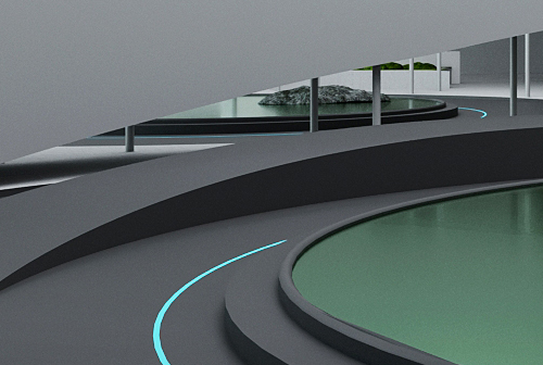 企業(yè)總部中庭景觀設(shè)計